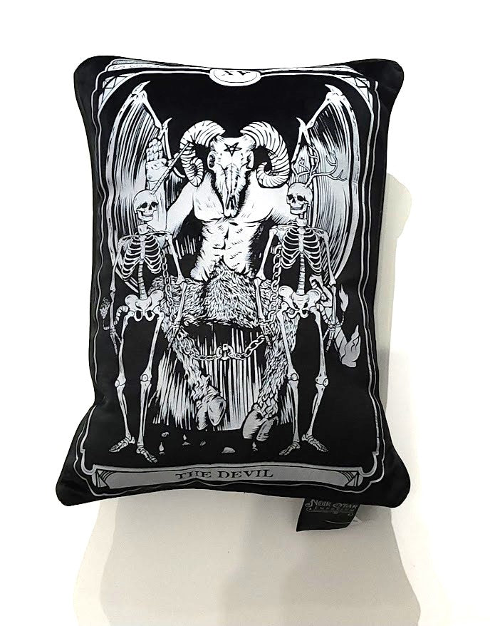 Devil Tarot Throw Pillow