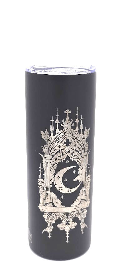 Sun and Moon Cathedral Window Tumbler