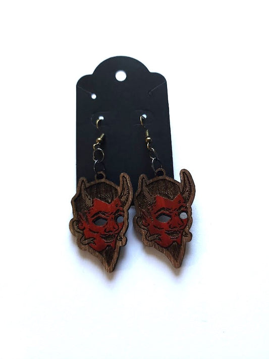 Devil Mask Earings