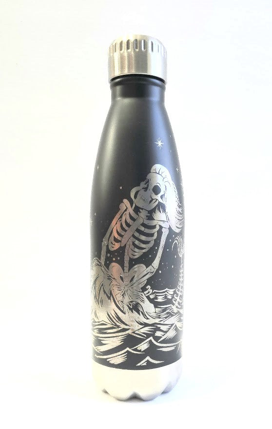 Skeleton Mermaid Water Bottle