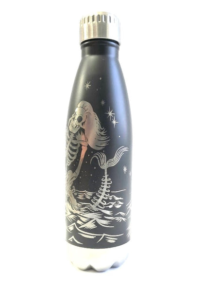 Skeleton Mermaid Water Bottle