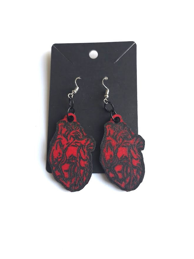 Anatomical Heart Earings