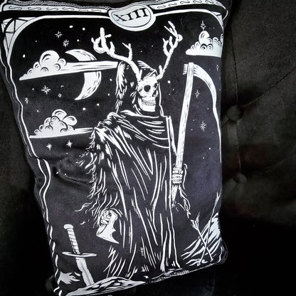 Death Tarot Throw Pillow