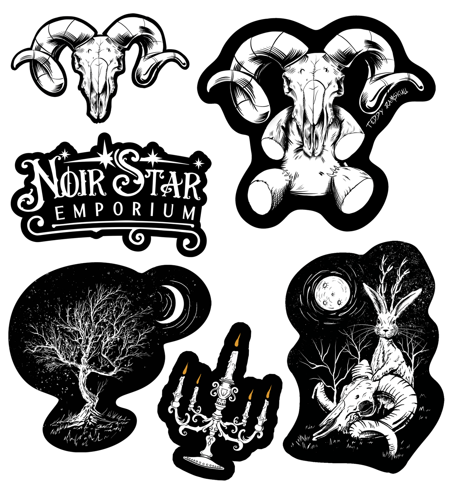 Noir Star Emporium Sticker Pack 1