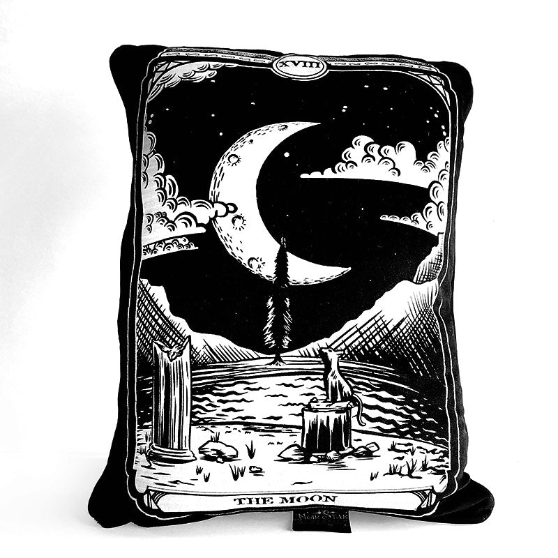 The Moon Tarot Throw Pillow